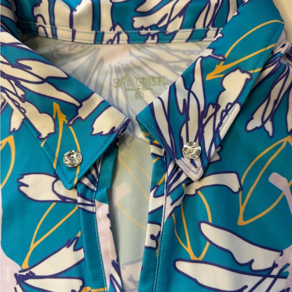 NWT Women's SwingDish Claire Printed Top Size XL MSRP $89 (P) - Picture 4 of 8